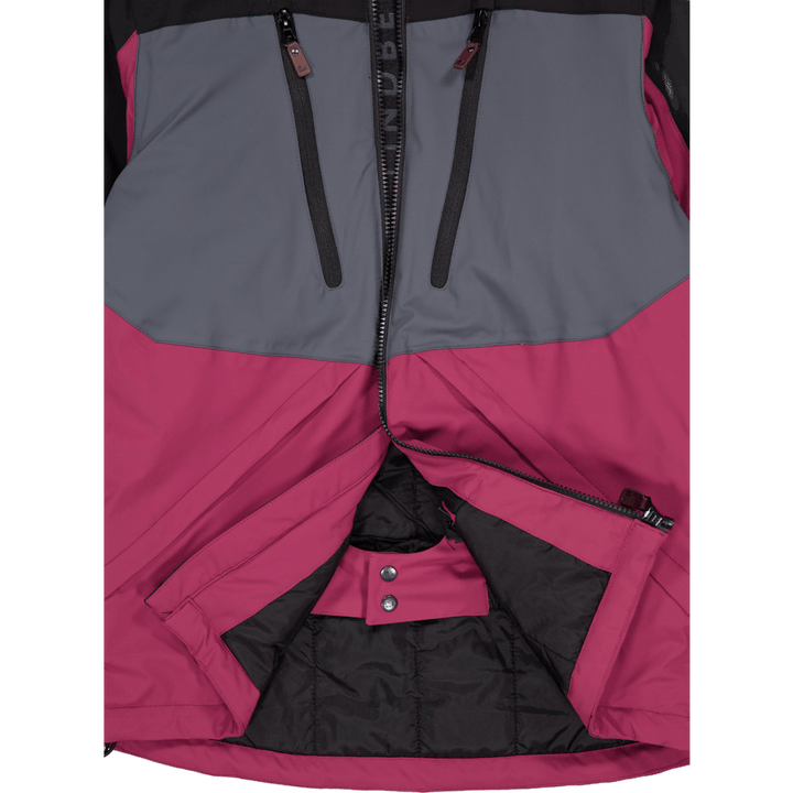 Veste d'hiver Alpine Noir/cerise