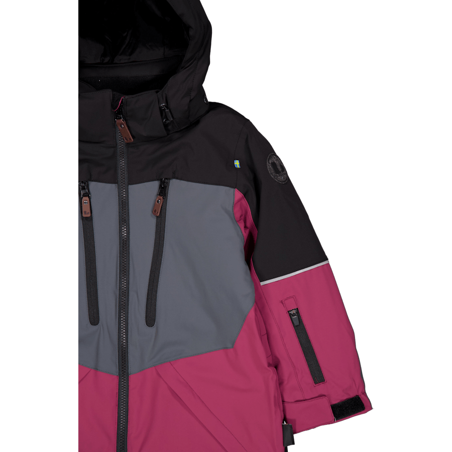 Combinaison d'hiver Alpine Noir/cerise