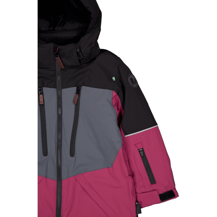 Combinaison d'hiver Alpine Noir/cerise