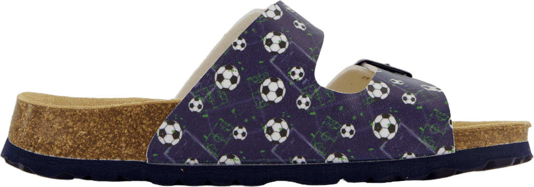 Fussbettpantoffel Blau/mehrfarbig