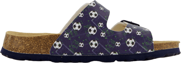 Fussbettpantoffel Blau/mehrfarbig