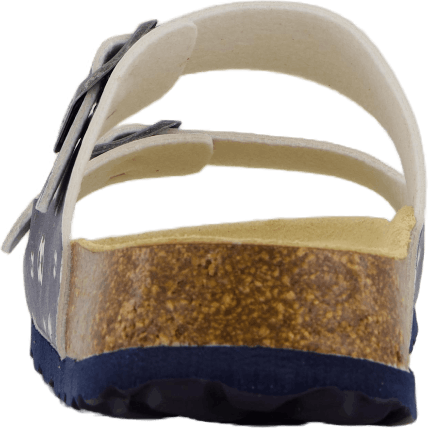 Fussbettpantoffel Blau/mehrfarbig