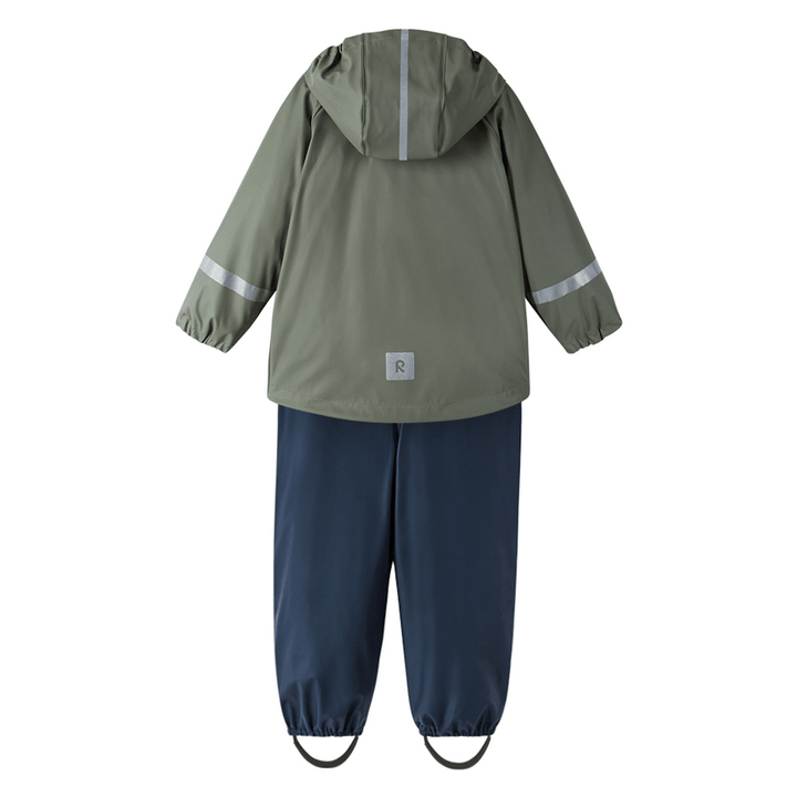 Completo da pioggia Tihku Grigio-verde