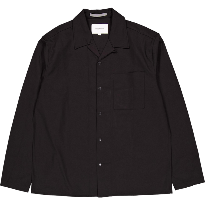 Carsten Solotex Twill-paita Ls 9999 musta