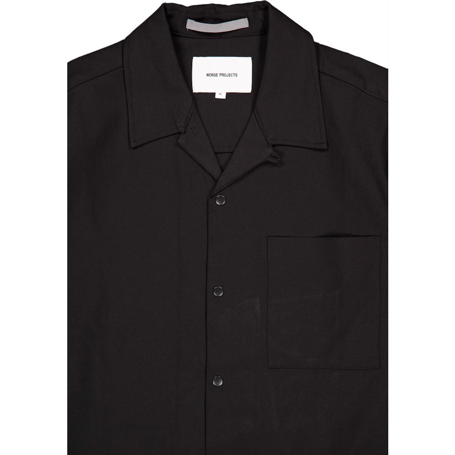 Carsten Solotex Twill-paita Ls 9999 musta