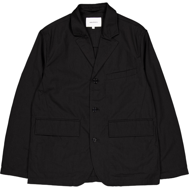 Nilas fijn gebroken keperstof J 9999 zwart