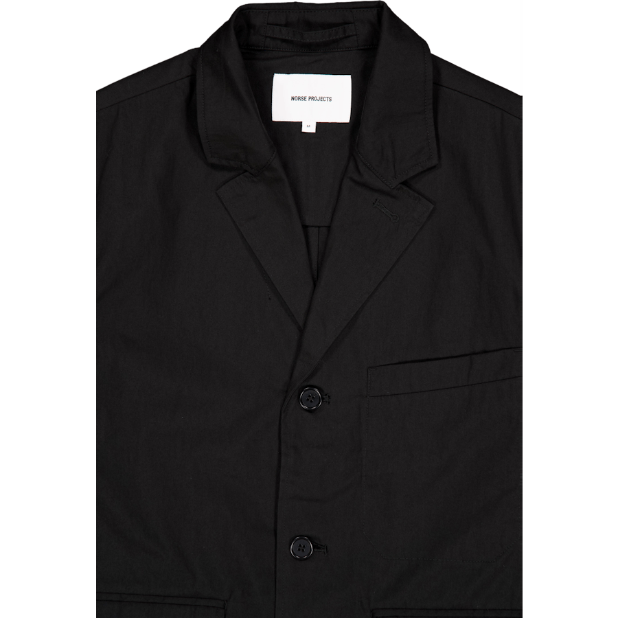 Nilas fijn gebroken keperstof J 9999 zwart