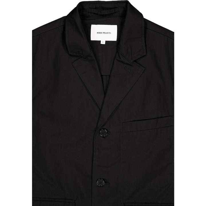 Nilas fijn gebroken keperstof J 9999 zwart