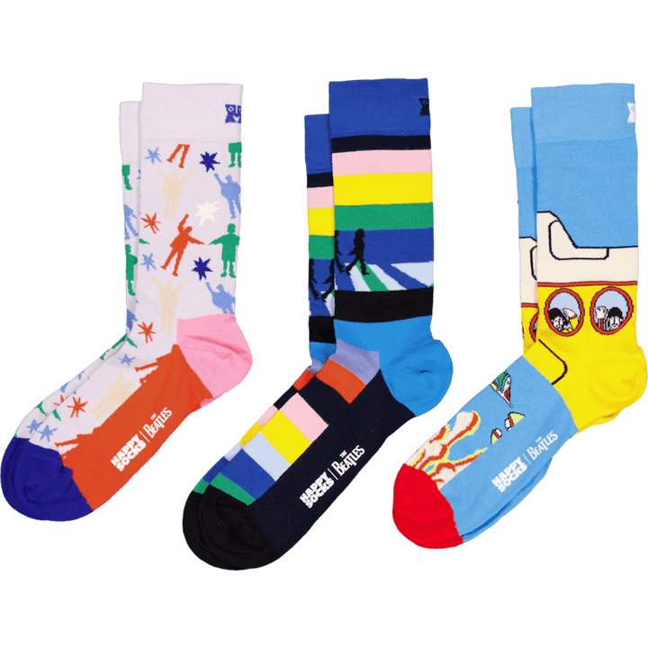 Beatles 3-pack Sokken Geschenkset Turquoise