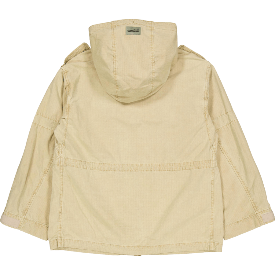 Ripstop-Smock-Jacke Beige