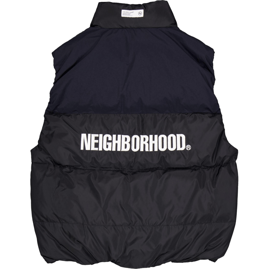 Gilet classico in piuma d'oca nero