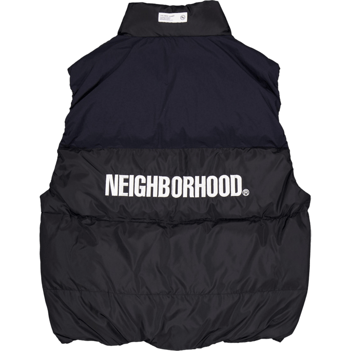 Gilet classico in piuma d'oca nero