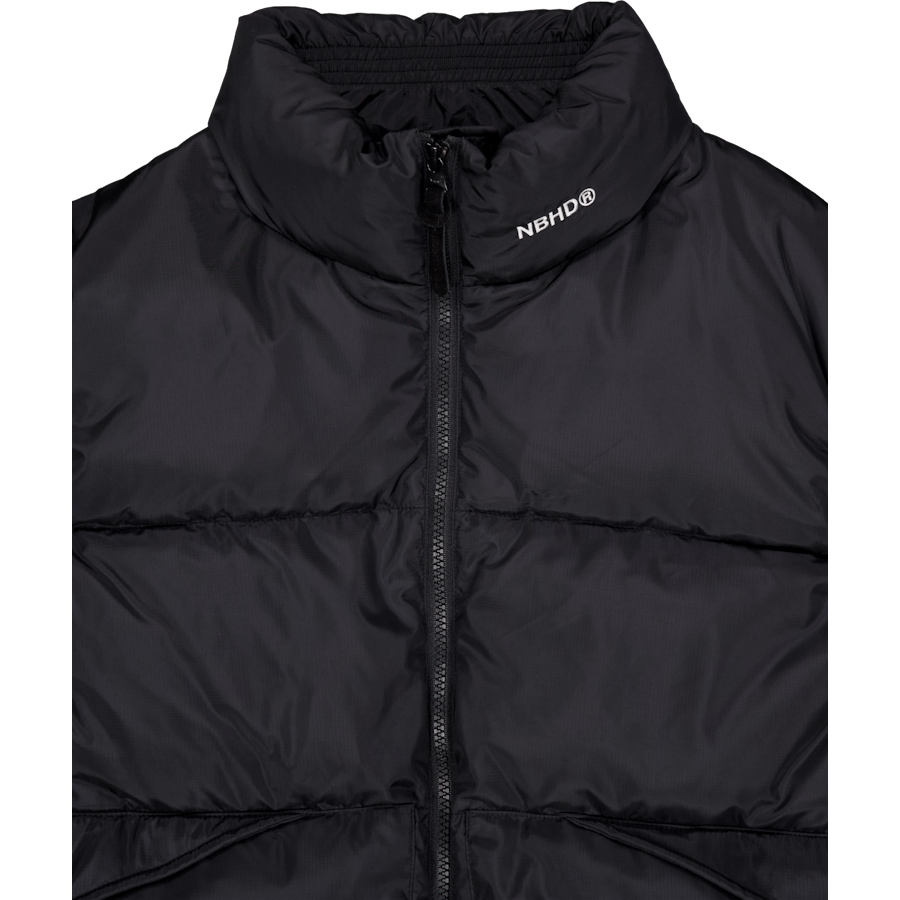 Gilet classico in piuma d'oca nero