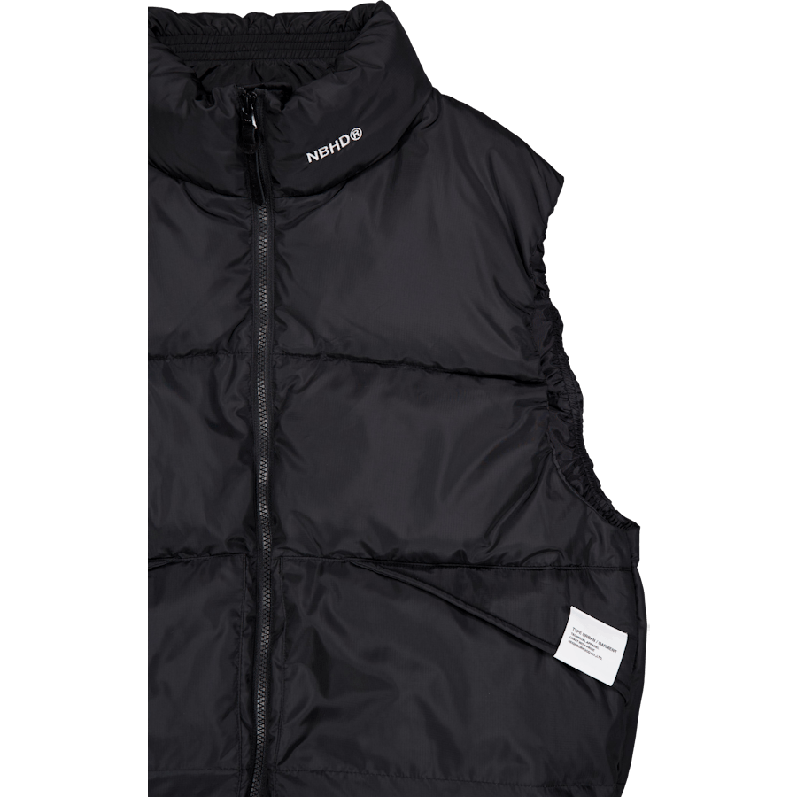 Gilet classico in piuma d'oca nero