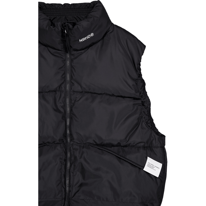 Gilet classico in piuma d'oca nero