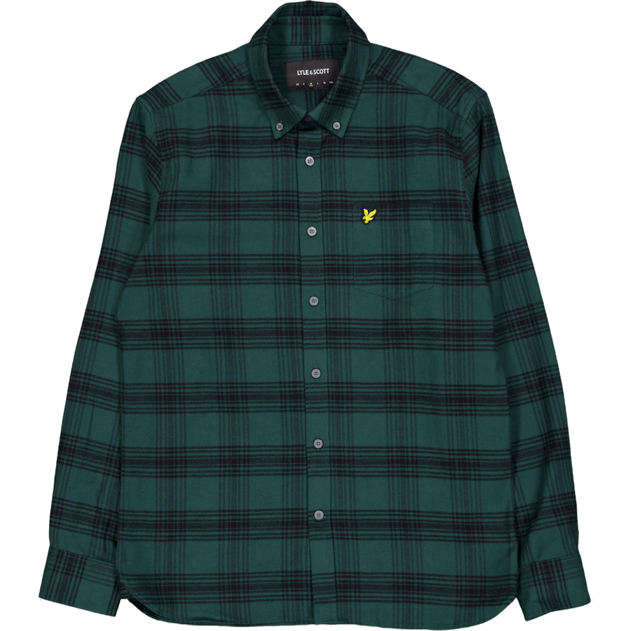 Flanelna srajca X328 Argyle Teal/ Jet Black