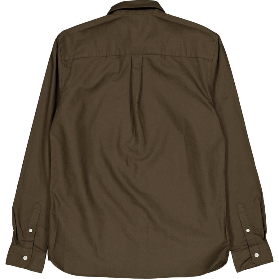 Camicia Oxford a tinta unita W485 Olive