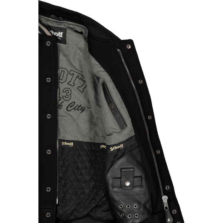 Veste Varsity Bi Matière Scho Noir/noir
