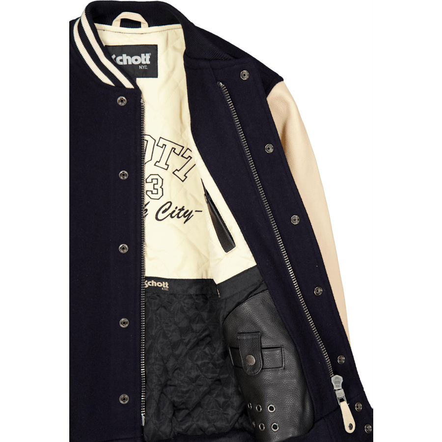 Jacket Varsity Bi Matiere Scho Navy/beige