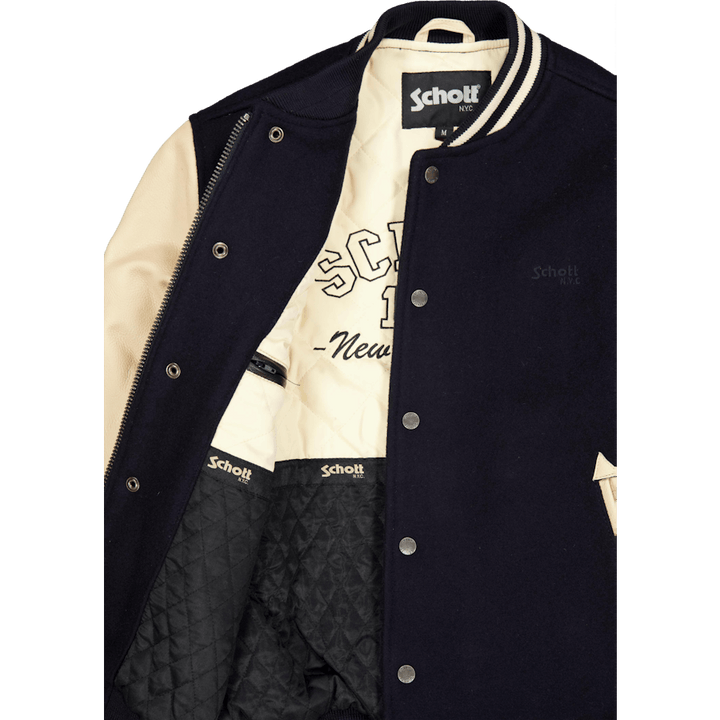 Jacket Varsity Bi Matiere Scho Navy/beige