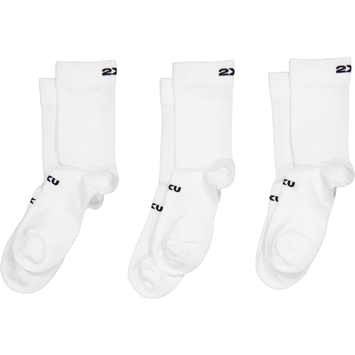 Meias de rede 3 unidades branco/preto