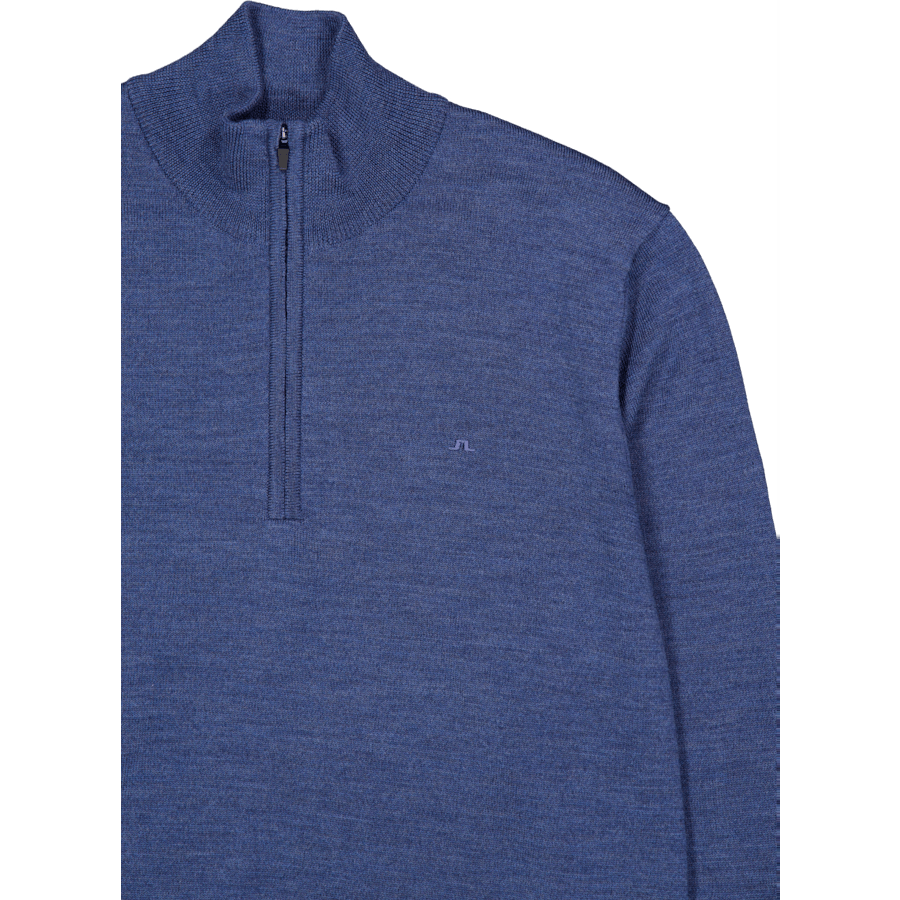 Kiyan Merino Quarter Zip Key Largo Melange
