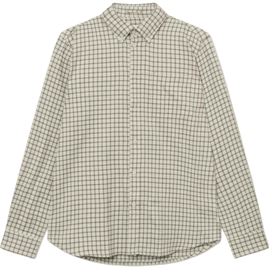 Camicia Kent Check 2.0 Avorio/Grigio chiaro melange