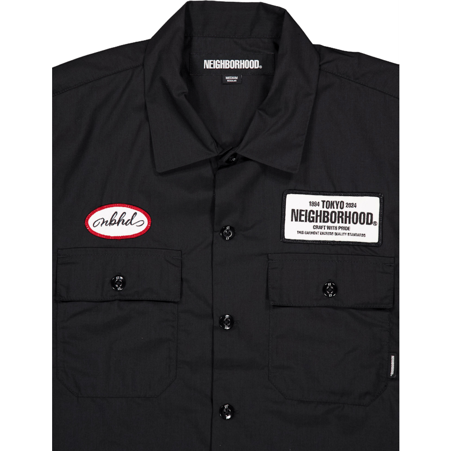 Camicia da lavoro classica Ss nera