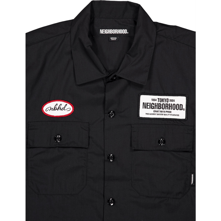 Camicia da lavoro classica Ss nera