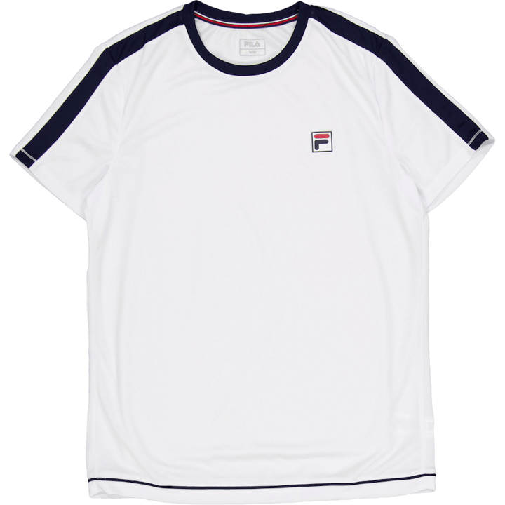 T-shirt Elias Blanc/bleu marine