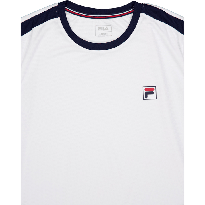 T-shirt Elias Blanc/bleu marine