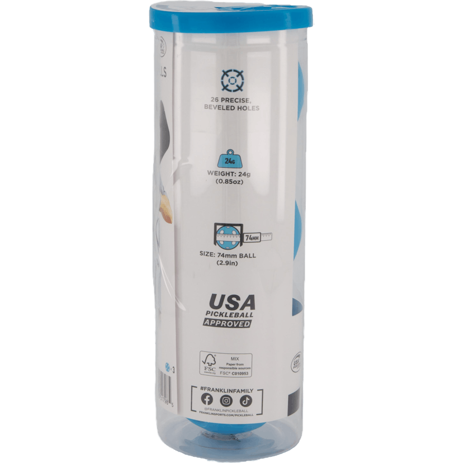 X-26 Pickleball d'intérieur 3 Pck. Bleu