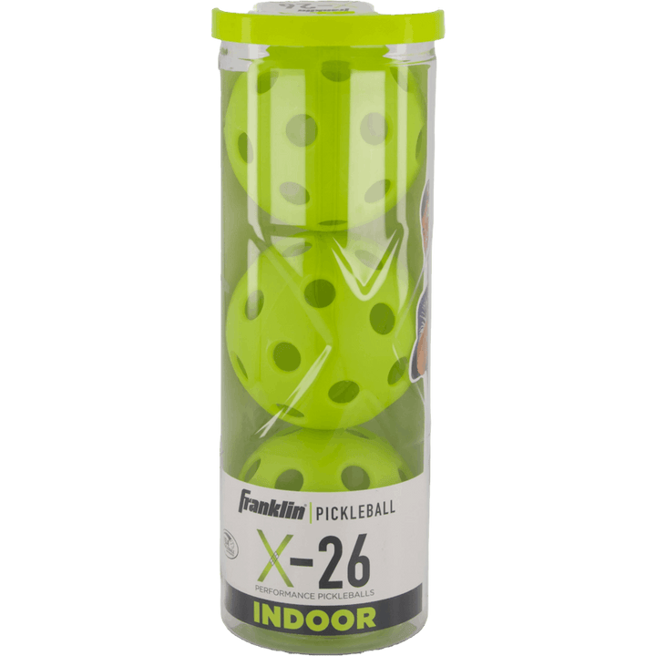 X-26 Indoor Pickleball 3 Pck. Lime-white