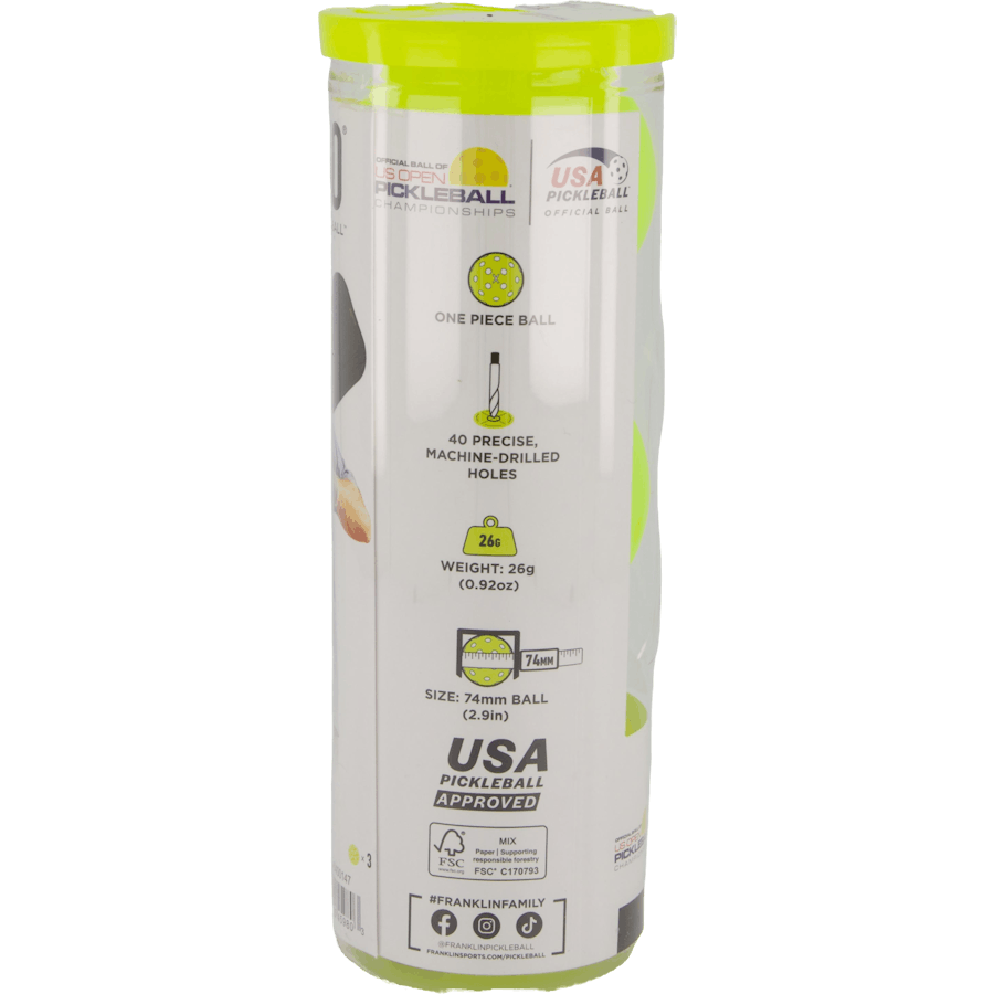 X-40 Outdoor Pickleball 3 Pck. Optique