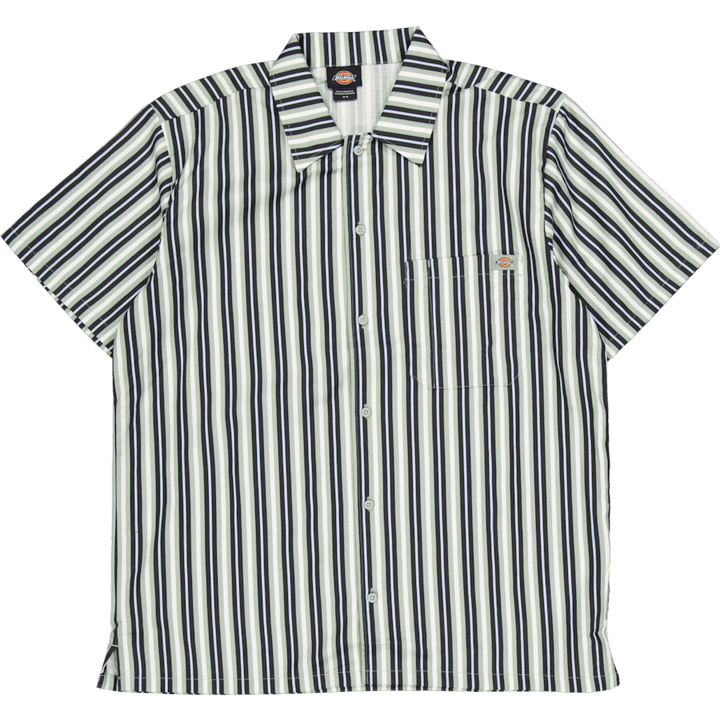 Camicia da lavoro a righe multiple Ss Ice Iceberg Verde