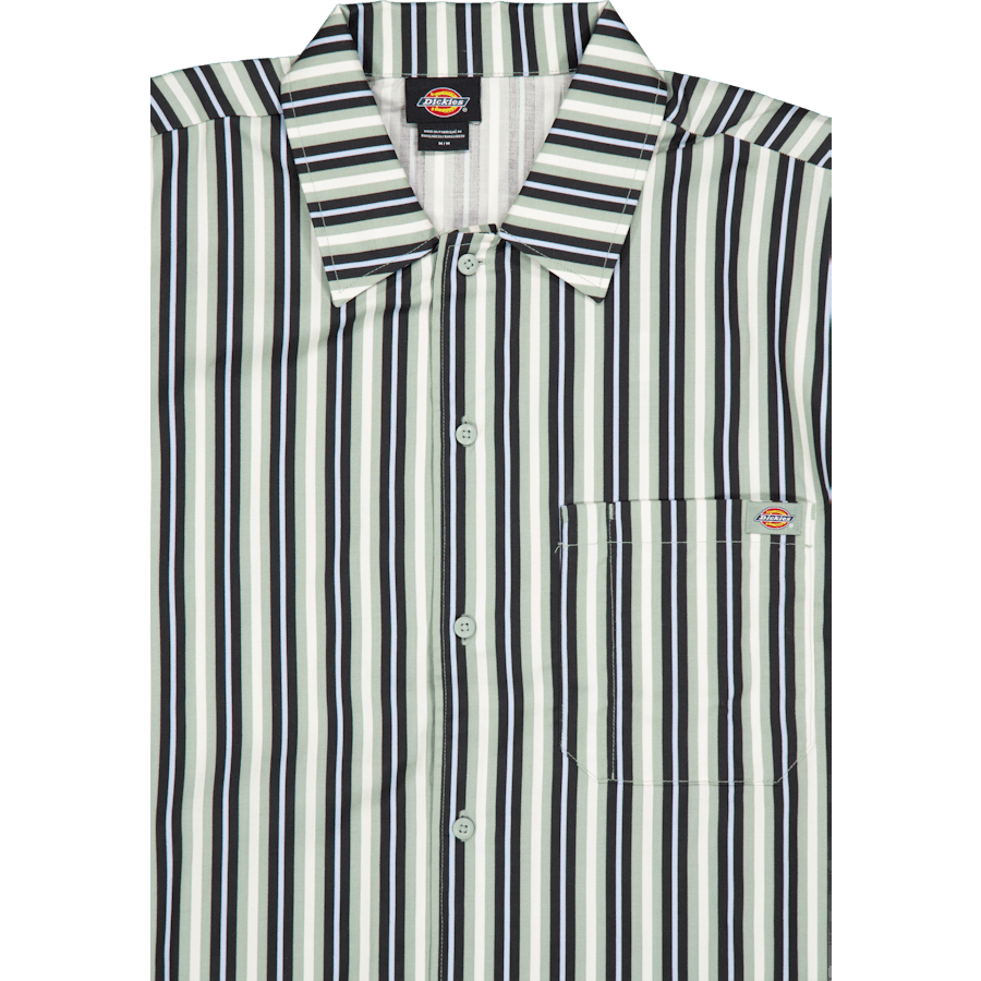 Camicia da lavoro a righe multiple Ss Ice Iceberg Verde