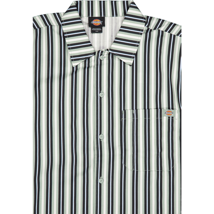 Camicia da lavoro a righe multiple Ss Ice Iceberg Verde