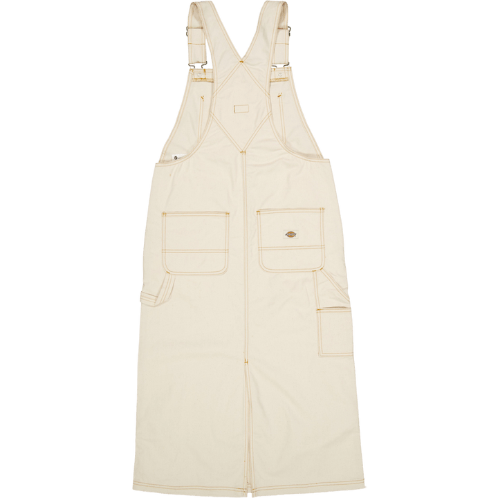 Dickies Bib Long Overall Dress Whitecap Gray