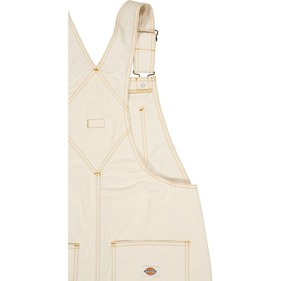 Dickies Bib Long Overall Dress Whitecap Gray