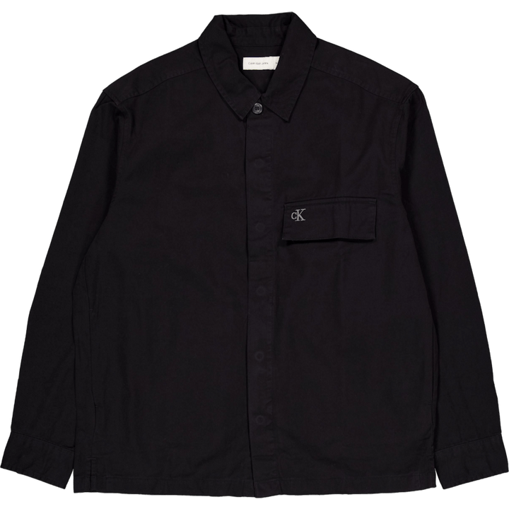 Clean Cotton Overshirt Black
