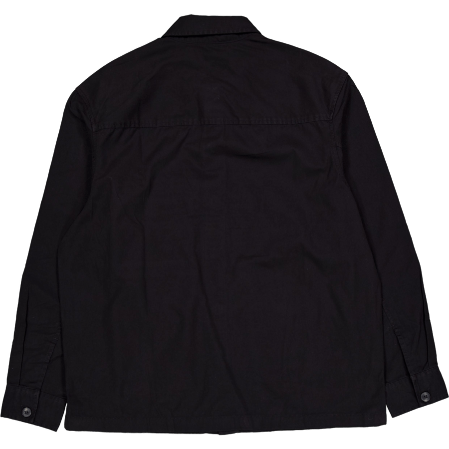 Clean Cotton Overshirt Black