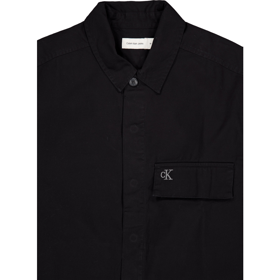 Clean Cotton Overshirt Black