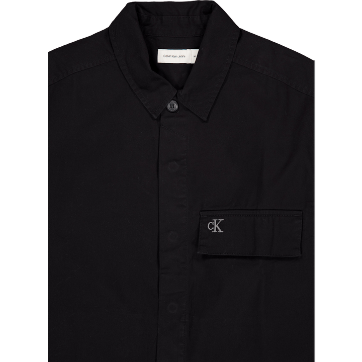 Clean Cotton Overshirt Black
