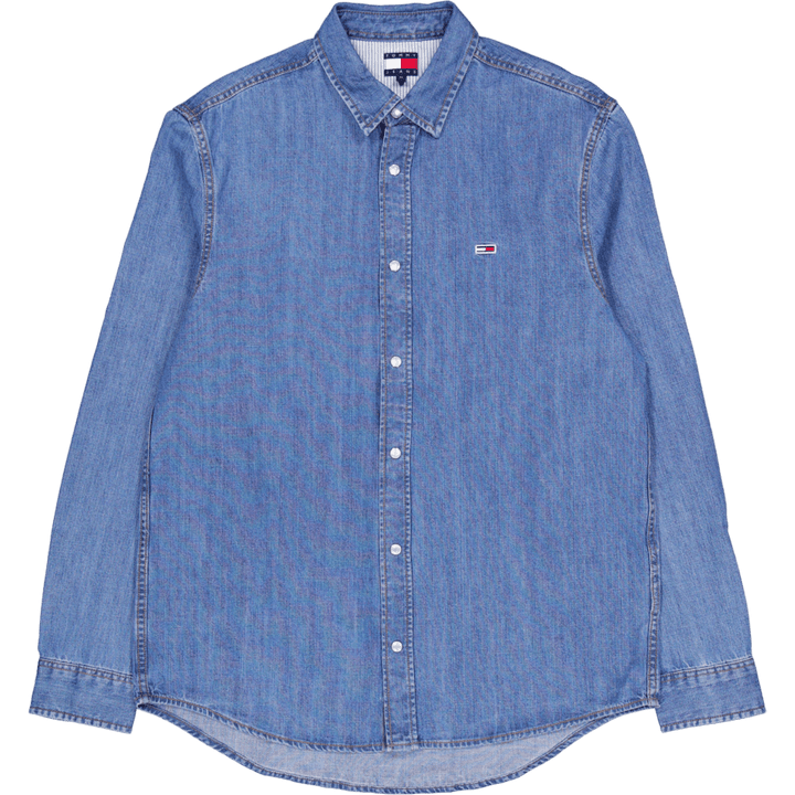 Rglr Fit Shirt Mid Blue Denim