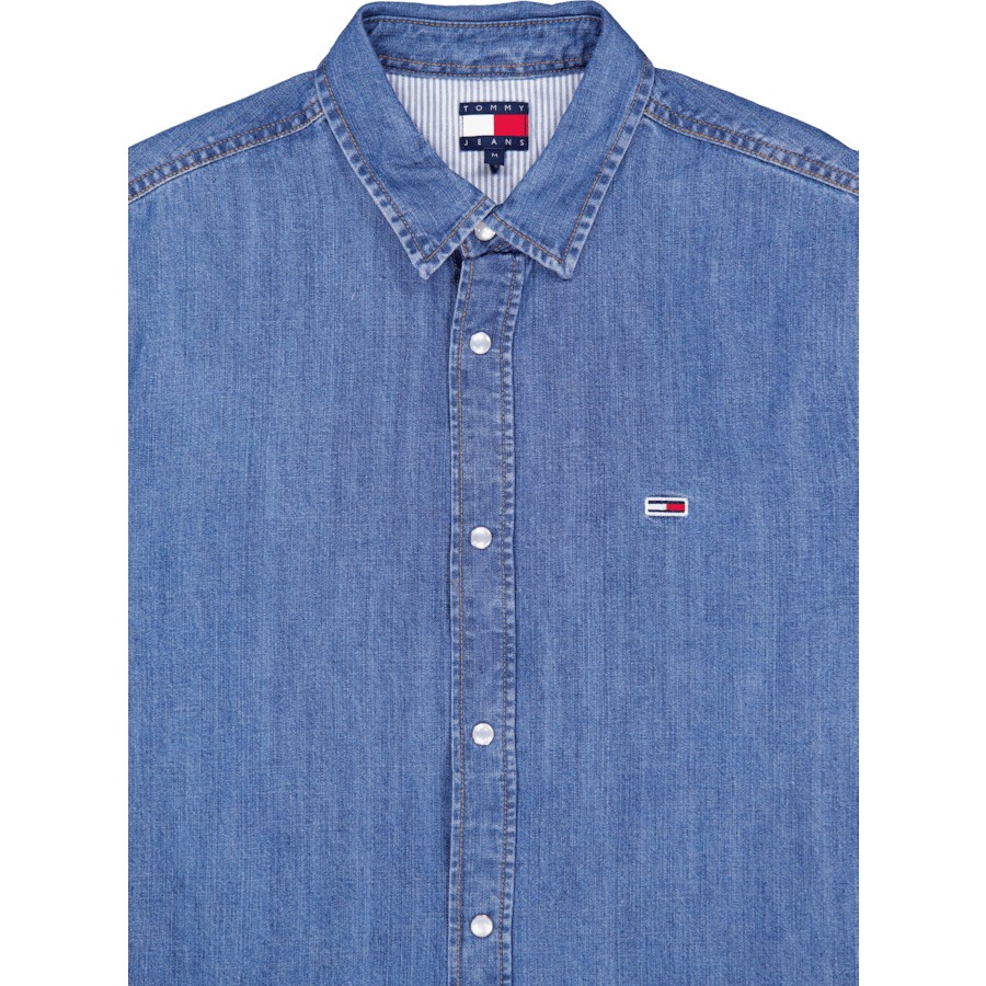 Rglr Fit Shirt Mid Blue Denim