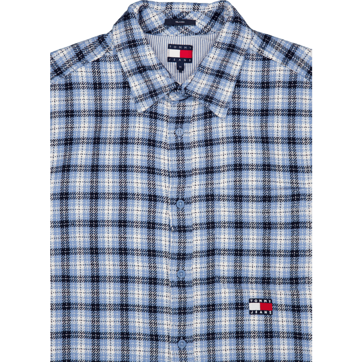 Tjm Badge Flannel Shirt Ext Blue