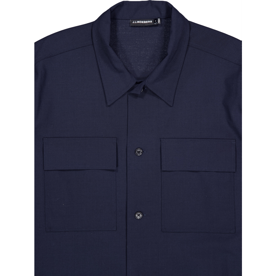 Reid Drape Overshirt Jl Navy