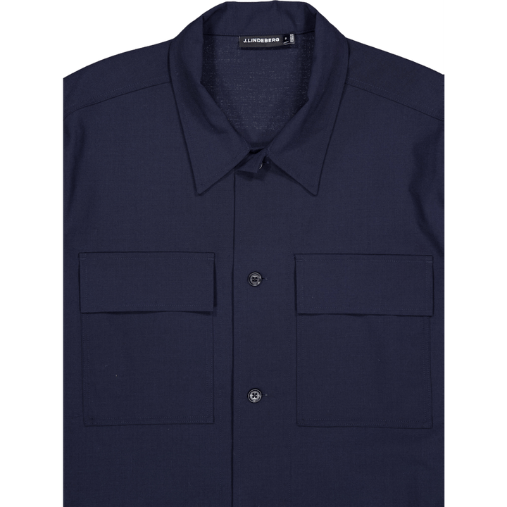 Reid Drape Overshirt Jl Navy