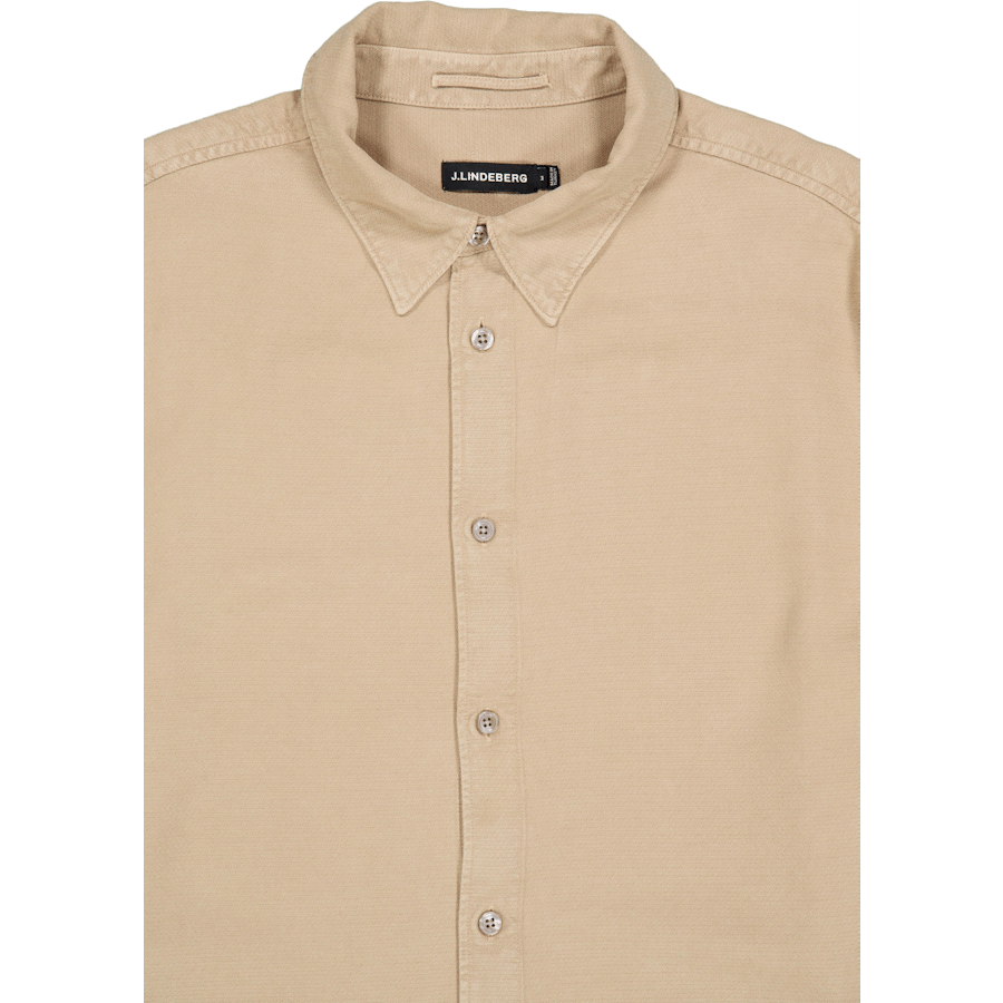 Reg Ls Struct Gmd Tencel Shirt Batique Khaki