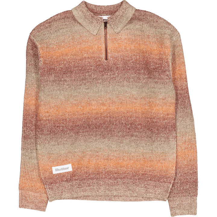 Polo a maglia con 1/4 di zip Beams Port